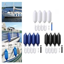 4x Boat Marine Docking Mooring Buoy Boat Fenders Inflatable Marine for Sailboats