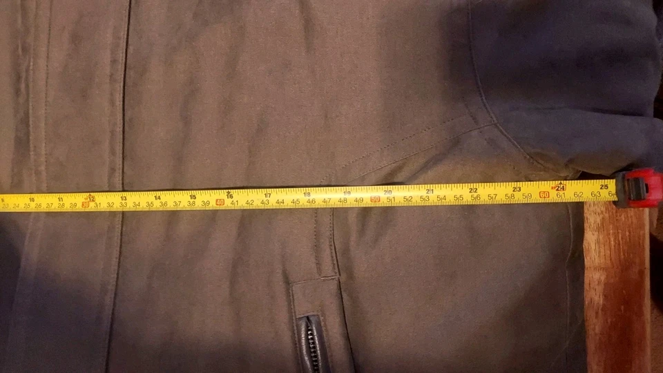 Roundtree & York Fine Coats Mens Jacket Brown SzL Cotton Blend With Leather Trim - Image 4 of 4