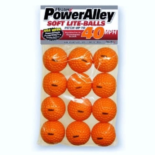 Heater Sports Slider 40 MPH Orange Soft Foam Balls - 1 Dozen, Lightweight, 