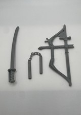 Vintage Ninjor REPRO Weapons Bow Sword Nunchucks MOTU Masters of the Universe