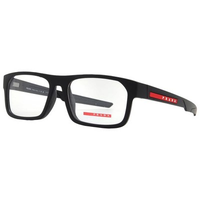 Prada Linea Rossa Demo Rectangular Men's Eyeglasses PS 08OV DG01O1 57