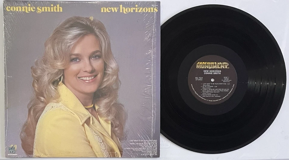 CONNIE SMITH - New Horizons - Vinyl Lp -1978 Monument Record MG7624 SHRINK Cover - Image 3 of 4