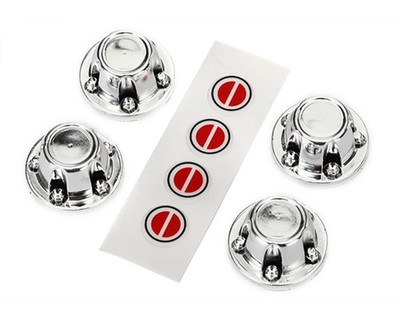 TRAXXAS TRA8176 CENTER CAPS WHEEL CHROME/DECAL SHEET E11