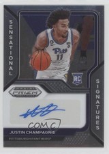 2021 Panini Prizm Draft Picks Sensational Signatures Justin Champagnie Auto 0zu6
