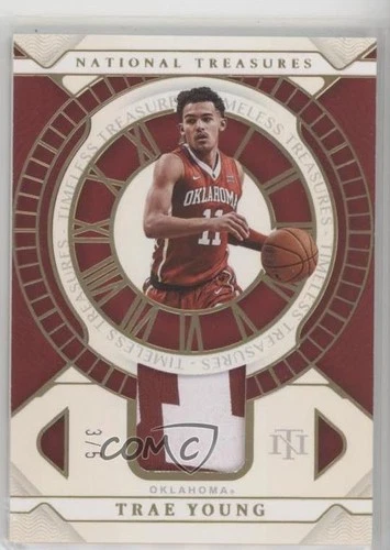 2022 Panini National Treasures Collegiate Timeless Materials Gold 3/5 Trae Young
