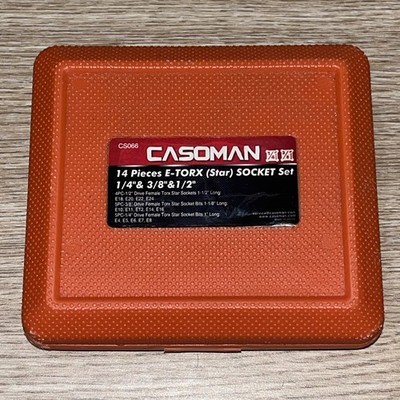 CASOMAN 14 PIECE E-TORX STAR SOCKET SET NOS Vintage CS066