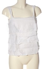 ZARA BASIC Canotta a bretelle Donna Top Taglia IT 40 bianco stile casual