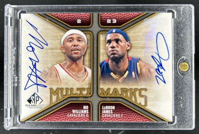 2009-10 SP Game Used LeBron James Mo Williams Multi Marks Dual Auto #MD-LM