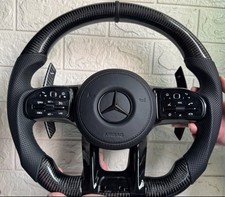 Complete carbon fibre steering wheel leather Mercedes AMG GT GLB GLC GLE +more