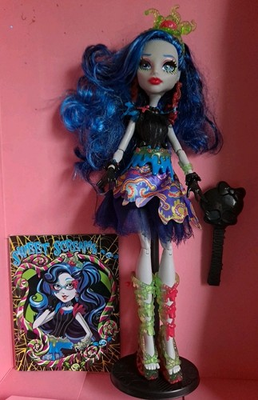 #ad #ad Monster High Sweet Screams Ghoulia Yelps Doll Diary Stand Brush Headband $130.00