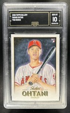 2018 Topps Gallery Shohei Ohtani Rookie RC #116 Angels GMA 10
