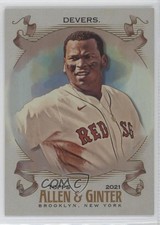 2021 Topps Allen & Ginter's Hot Box Silver Portrait Rafael Devers #253 12w7