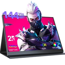 16.1" 2K 144Hz Gaming Monitor 16" 2.5K Portable Display 2560*1440 Second Screen