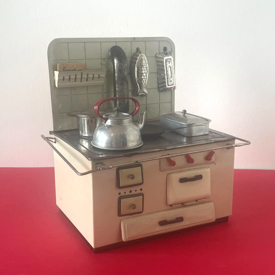 JOUET ANCIEN VINTAGE - CUISINIERE FOURNEAU POUPEE - BERKENKAMP & SCHLEUTER - Photo 4/4