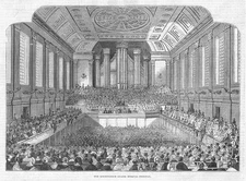 BIRMINGHAM The Grand Music Festival - Antique Print 1843