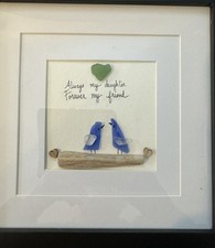 Sea Glass Art, mother and daughter