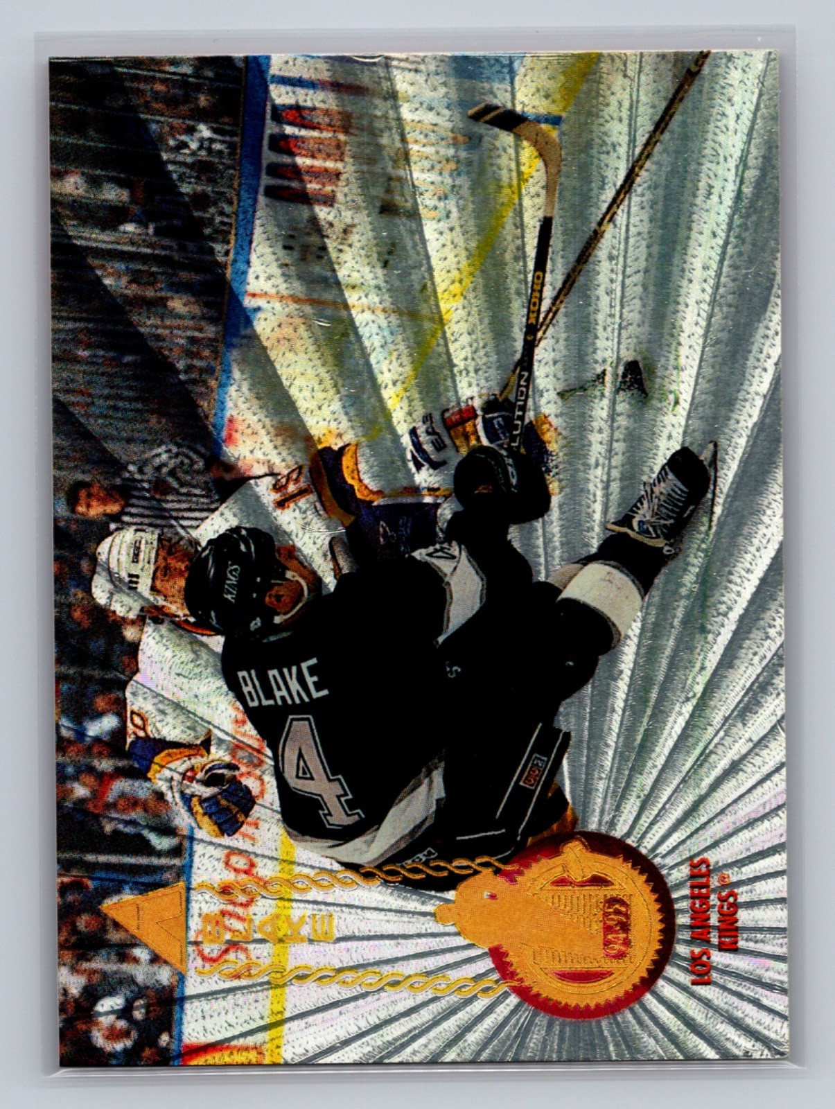 1994-95 Pinnacle Rob Blake Rink Collection Parallel #9 Los Angeles Kings NHL