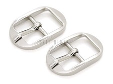 4pcs 1/2", 5/8" Belt Buckle Single Prong Oval Center Bar Buckles for Belt Pur...