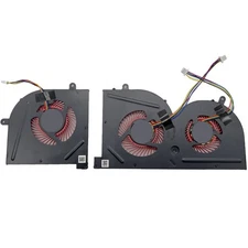 CPU/GPU Cooling Fan 4-Pin For MSI GS63, GS63VR,GS73, GS73VR Laptop Pair Fans