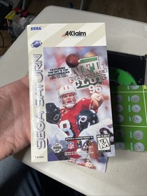 NFL QUARTERBACK CLUB 96 1996 (Sega Saturn) Complete CIB READ Reg Card