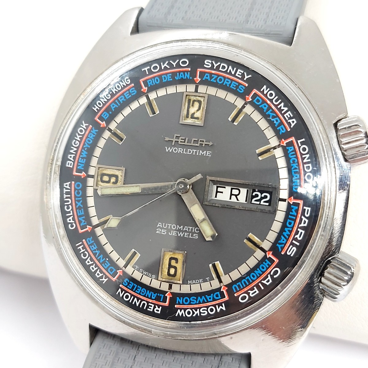 FELCA Worldtime Automatic Super Compressor 660 FT 42mm Ref.8100