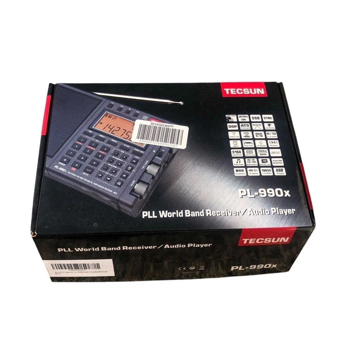 Radio Portatile Tecsun R-911 Nera, AM/FM E Onde Corte, Analogica, Con Uscita Cuffie