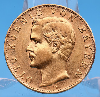 Bayern 10 Mark 1888 D Otto 3 98 Gramm 900 Gold Ss Jaeger 198 (2)