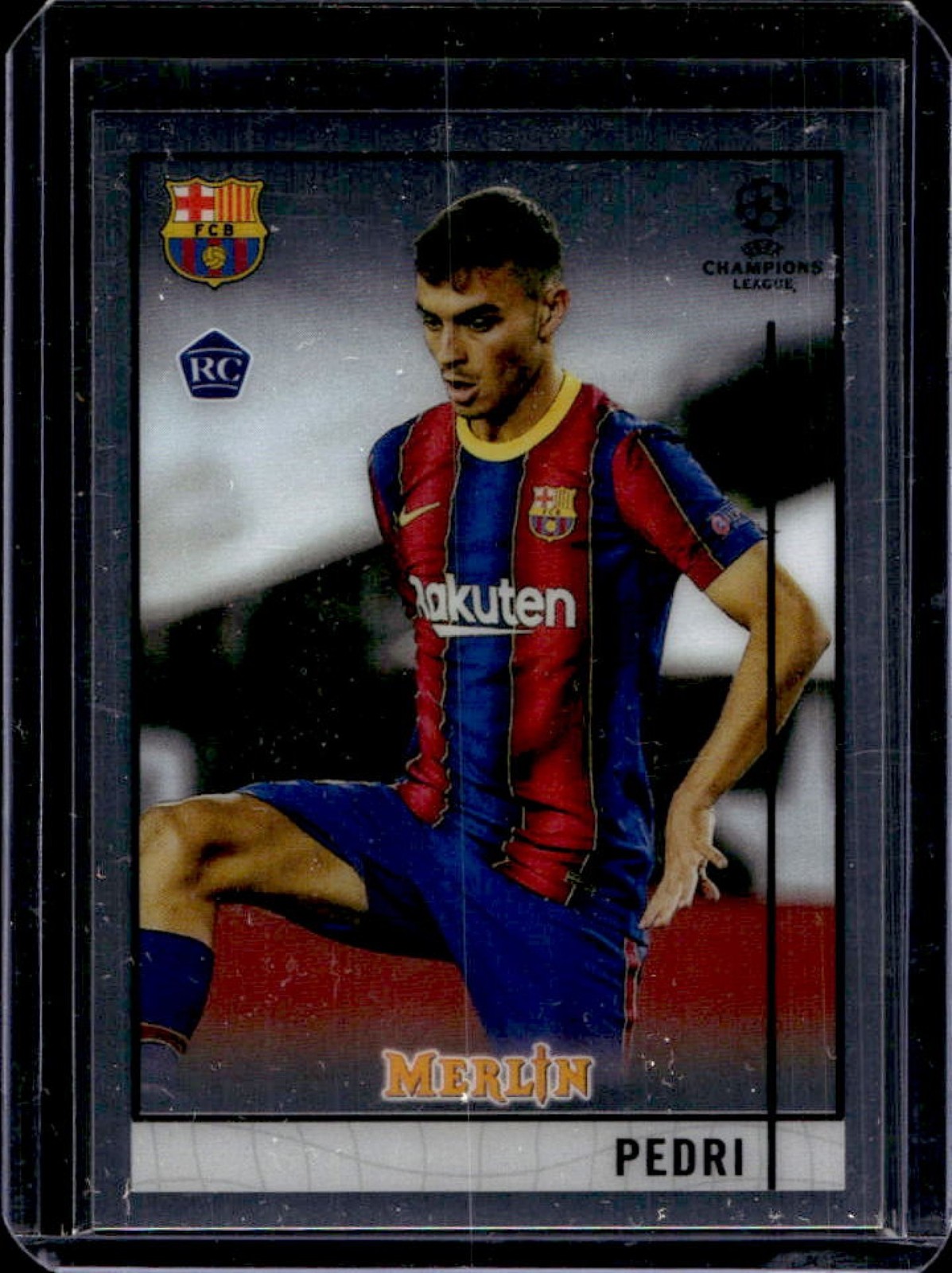 2020-21 Topps Merlin Chrome UEFA Pedri RC Rookie #89 Barcelona