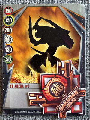 Bakugan Gundalian Invaders VR Arena #1   Silver Gate Card 1/48a Leefram