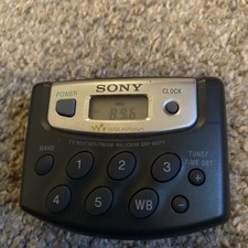 Sony Walkman Weather AM FM Radio SRF-M37V TESTED  Nice  RADIO ONLY  No Clip