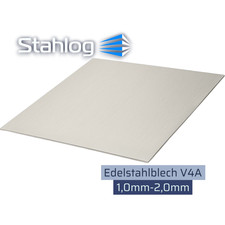 Edelstahlblech V4A 1.4571 | 1&ndash;2mm Zuschnitt nach Ma&szlig; Seewasserfest viele Gr&ouml;&szlig;en