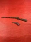 1960s-70s Marx Johnny West Rifle And Revolver Brown Nice