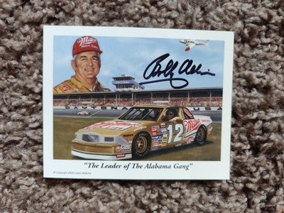Nascar Bobby Allison Miller High Life Promo Card mit Autogramm