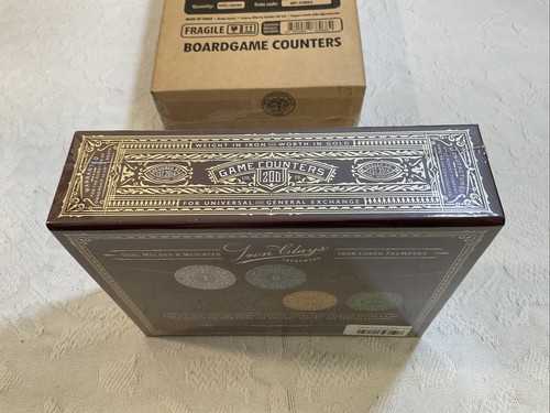 Roxley Iron Clays ROX505 200 unidades nuevo y sellado juego de mesa fichas/fichas - Imagen 3 de 4