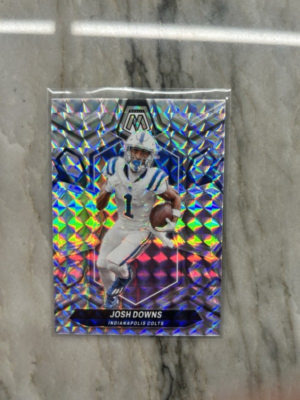 Josh Downs 2024 Mosaic Silver Prizm #95