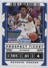 2020-21 Panini Contenders Draft Picks Prospect Ticket Devonte' Graham #31 10cj
