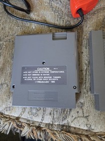 Nintendo NES Zapper Gun Lot of 2 Light Gun Orange w/ 2 Compatible Games