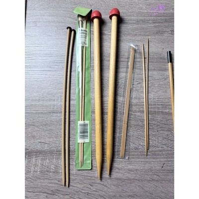 Vintage Wooden Knitting Needles Takumi NIB Bates Chester Some New Large Lot Sets