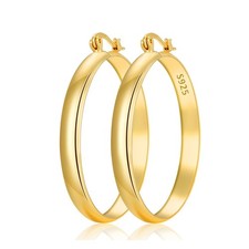 14K Gold Plated Hoop Earrings for 30/40/50/60/70mm, 50mm