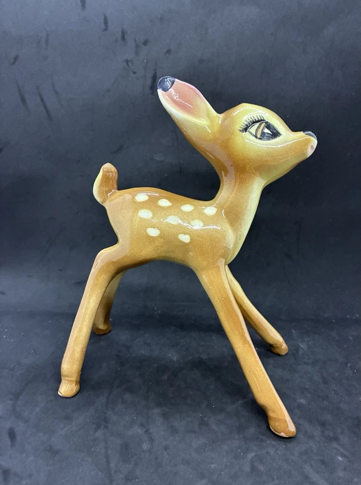 Винтажный Evan K. Shaw 1940 большой Disney Bambi керамический олень фигурка изящный! - Изображение 4 из 4