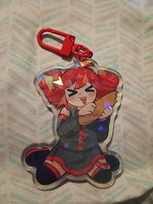 Utau Vocaloid Kasane Teto French Bread 3'' Fan Made Keychain Sparkle Cute 