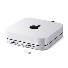 Satechi USB C Stand and Hub for Mac Mini M2 M1 2018 Silver Docking Station