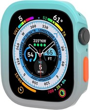 Soft TPU Protective Cover for Apple Watch 41mm Series 9/8/7/6/5/4/SE, Rugged Cas