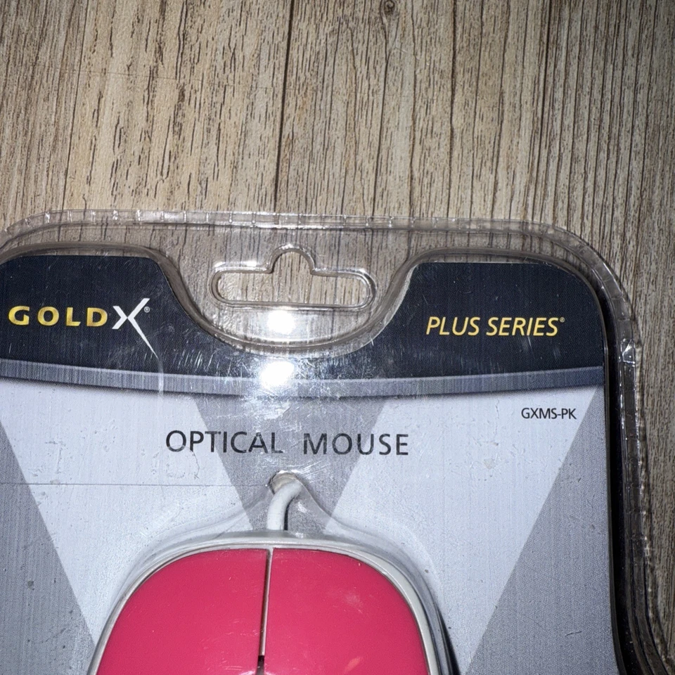 Gold X Optical USB Computer Mouse Plus Series Bright Pink New In Package - Image 3 of 4