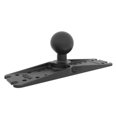 RAM Mount Rectangular 11 x 3 inch Marine Grade Plate With 2.25'' Ball RAM-D-111BU