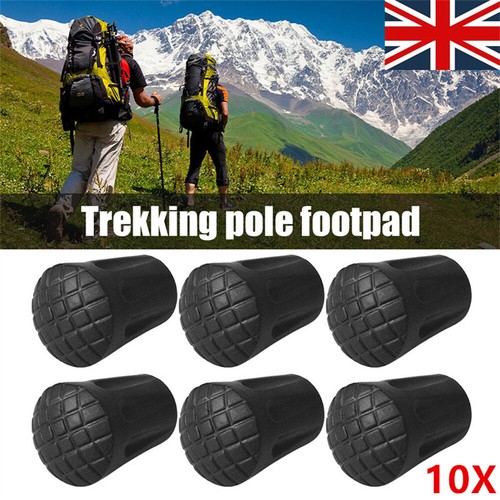 Walking Stick Tips Rubber Trekking Pole Tips Replacement Feet Hiking Poles` - Picture 4 of 20