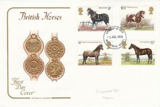 Horses GB Cotswold FDC Mansfield 1978 (93164)