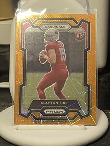 CLAYTON TUNE 2023 PANINI PRIZM ROOKIE ORANGE LASER PRIZMS #302 CARDINALS RC