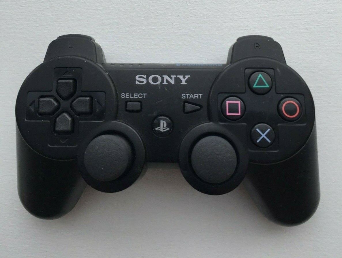 Sony Playstation 3 PS3 Sixaxis DualShock 3 Controller Black Genuine OEM
