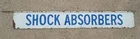 Vintage Shock Absorbers Service Station Garage Double Sided Hanging Metal Sign